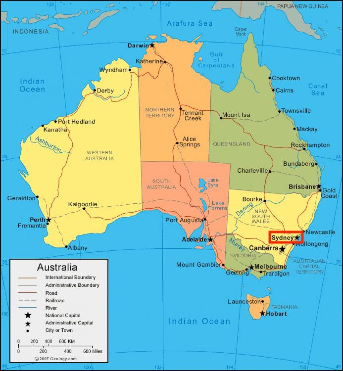 Sydney Australia Mapa Sydney Mapa De Australia Australia   Sydney Australia Mapa 